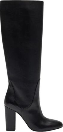 Scarosso Jessy Boots - Dames - Laarzen met Hak - Zwart - 37 EU - Leer - Schoenen
