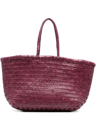 Dragon Diffusion Triple Jump leather tote bag - Purple