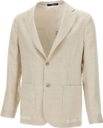 Barba Easy J Mono Blazer - Heren - Blazers - Beige - 2XL - Wol - Jassen