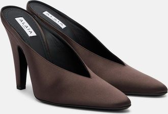Alaia Ala&iuml;a Mules Cone de sat&eacute;n