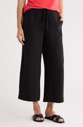 Nordstrom Rack Flat Front Drawstring Pants in Black at Nordstrom Rack, Size X-Small