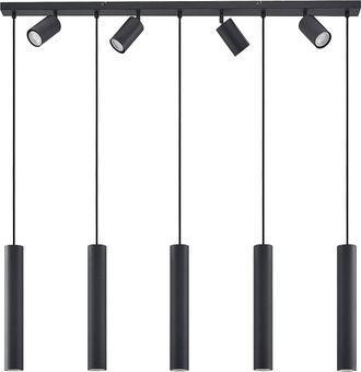 Lindby L&aacute;mpara Colgante sanad En Negro De Metal - Lindby