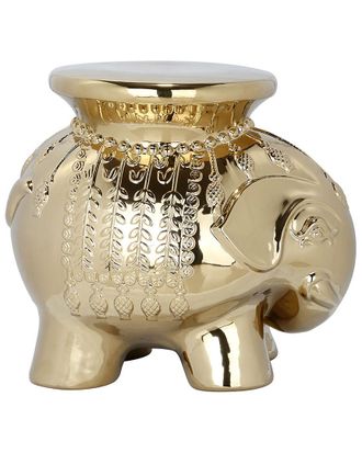 Safavieh Gold Glazed Ceramic Elephant Stool
