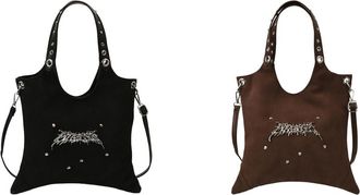 Generic PU Leather Trendy Cool Girl Shoulder Bag Large Capacity Creative Womens Handbag for Travel and Work