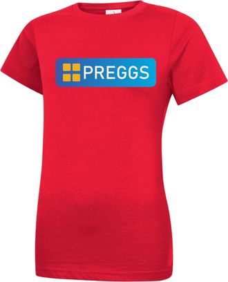 Generic AKA Textile Preggs Pregnancy T-Shirt for Womens, Gift for Maternity Crew Neck Short Sleeve Tee (UK, Alpha, S, XXL, Regular, Regular, LR, Red)