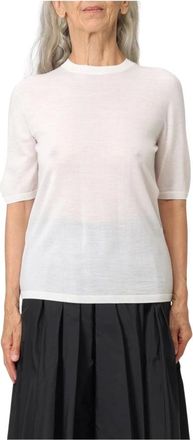 Max Mara Tops, Dames, Wit, L, Lightweight Knit Top