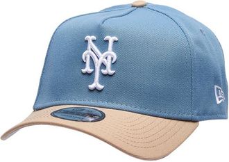 New Era Womens New York Mets Mets 9FORTY A-Frame Cap - Adult Faded Blue/Caramel