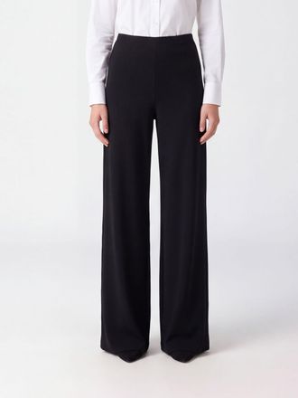 Norma Kamali Pantaloni wide leg in jersey a vita alta elasticizzata