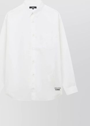 Comme Des Garçons long sleeve cotton shirt with button-down collar