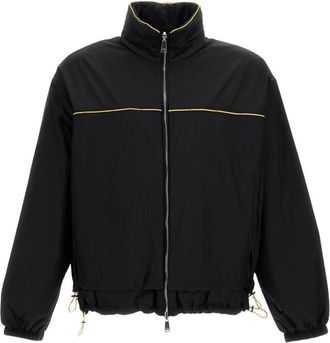Fendi Light Jackets, male, Black, Size: L Reversible Windbreaker