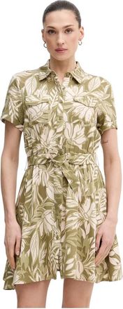 Gaud&igrave; Printed Shirt Dress - Dames - Shirt Kleedjes - Groen - L - Kleedjes