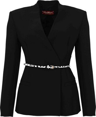 Max Mara Mstquinoa Double-breasted Cady Jacket