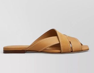 Tod's leather flat sandals