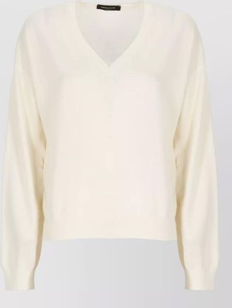 Fabiana Filippi wool blend crewneck sweater long sleeves