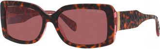 Michael Kors Womens MK2165-377487-56 MK2165 56 377487 Corfu Sunglasses - Brown - One Size