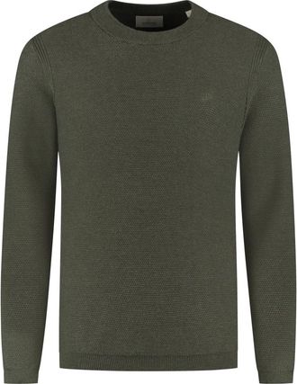 Dstrezzed Stijlvolle Pullover Sweater - Heren - Ronde hals truien - Groen - M - Truien & Vesten