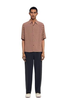 Sandro Rope print shirt in Terra at Nordstrom, Size Xx-Large