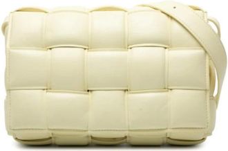 Bottega Veneta Pre-owned Cross Body Bags, female, Yellow, Size: ONE SIZE Pre-owned Leather Shoulder Bag