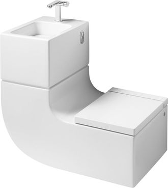 Roca Roca - Inodoro Y Lavabo Suspendido (incluye Tapa Y Grifer&iacute;a De Lavabo) W+w