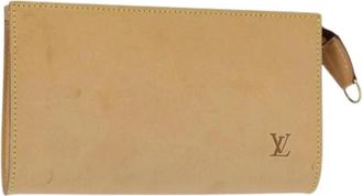Louis Vuitton Pre-owned Clutches, female, Beige, Size: ONE SIZE Pre-owned Vintage Clutch