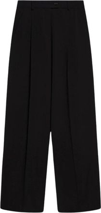 Sportmax Dames, Broeken, Zwart, Maat: 2XS Wol