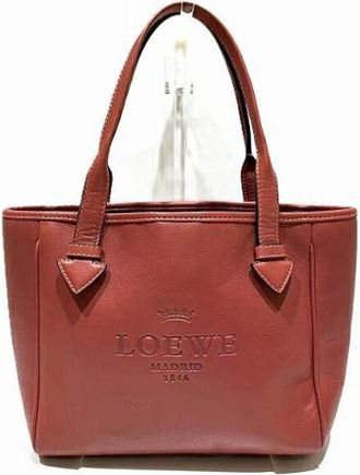 Loewe Pre-owned Tote Bags, female, Brown, Size: ONE SIZE Pre-owned Leather shoulder-bags