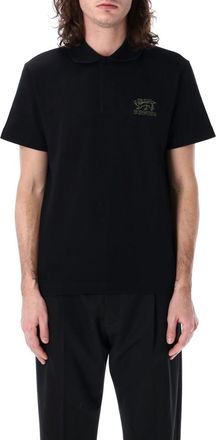Burberry Black piquet polo shirt