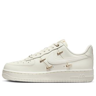 Nike (WMNS) Nike Air Force 1 Low White Mini Gold Swooshes FV3654-111