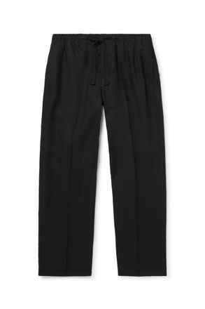 Orlebar Brown Alex Tapered Linen Drawstring Trousers