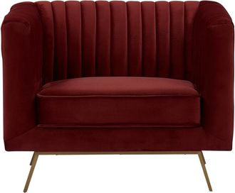 Rendez-Vous D&eacute;co Sill&oacute;n en terciopelo burdeos