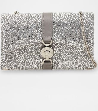 Versace Kleio Mini Crystal-Studded Shoulder Bag