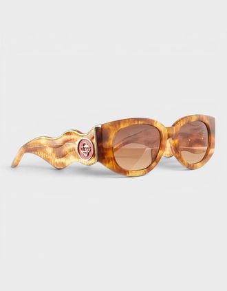Casablanca Womens Memphis Sunglasses Gold Brown - Size: ONE size