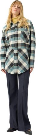 Missoni Oversized Check Shirt in Blue at Nordstrom, Size 42 It