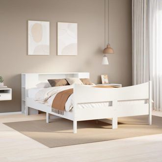 Berkfield Home Bed Frame without Mattress White 140x200 cm Solid Wood Pine
