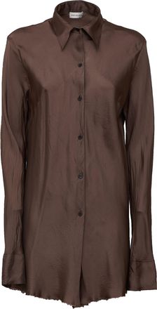 Dries Van Noten Calima W. W. Frayed Hem Shirt