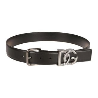 Dolce & Gabbana Heren, Accessoires, Zwart, Maat: 105 CM Leer
