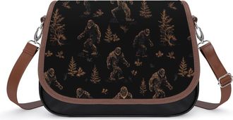 Generic Bigfoot Pattern Fashion Womens Crossbody Bags Novelty Handbag Shoulder Bag Purse