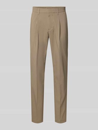 Marc O'Polo Tapered Fit Weite Hose MOROT JOGGER - Marc OPolo &times; DFB Travel Collection in Taupe, Gr&ouml;&szlig;e 32/32