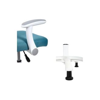 San Marco Sedia da scrivania blu per cameretta Sedia con braccioli e piedini fissi