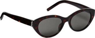 Saint Laurent Accessoires, Dames, Bruin, ONE Size, Cat Eye Zonnebril