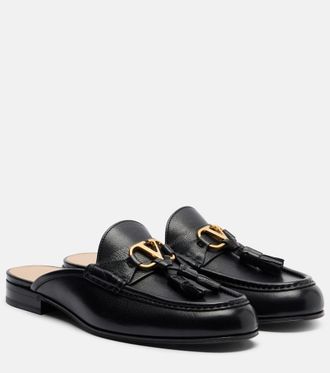 Valentino Garavani VLogo leather mules