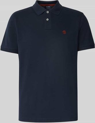 Mc Neal Poloshirt mit Label-Stitching in Dunkelblau, Größe XXXL