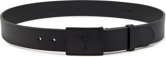 Polo Ralph Lauren Logo-plaque Leather Belt - Black - 100 (L)