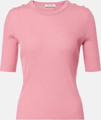 Max Mara Ribbed-knit wool top