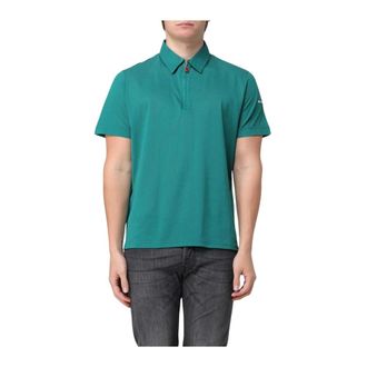Kiton Polo Shirts, male, Green, M, HalfZip Polo Shirt
