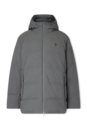 Polo Ralph Lauren Parkview Logo-Embroidered Quilted Shell Hooded Down Jacket