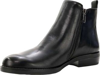 David Tate Womens Cubana Ankle Boots In Black Nappa Leather