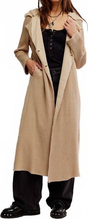 Free People One Landon Jacket In Sand