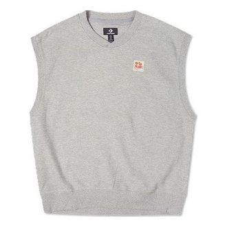 Converse Double Twill Knit Vest Asia Sizing Grey 10022919-A01