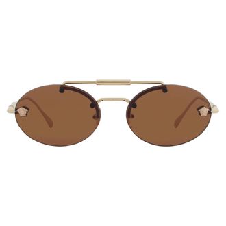 Versace Ladies Black Oval Sunglasses VE2295 1002/73